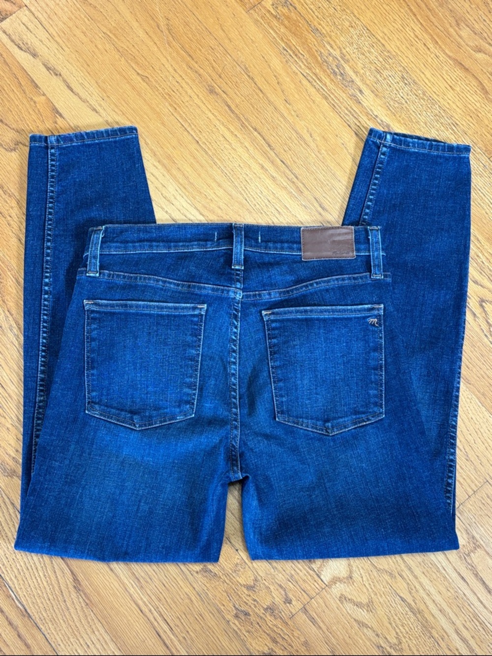 Madewell 9" High Riser Skinny Skinny Crop Stretch Blue Jeans Size W/28 - Picture 5 of 13